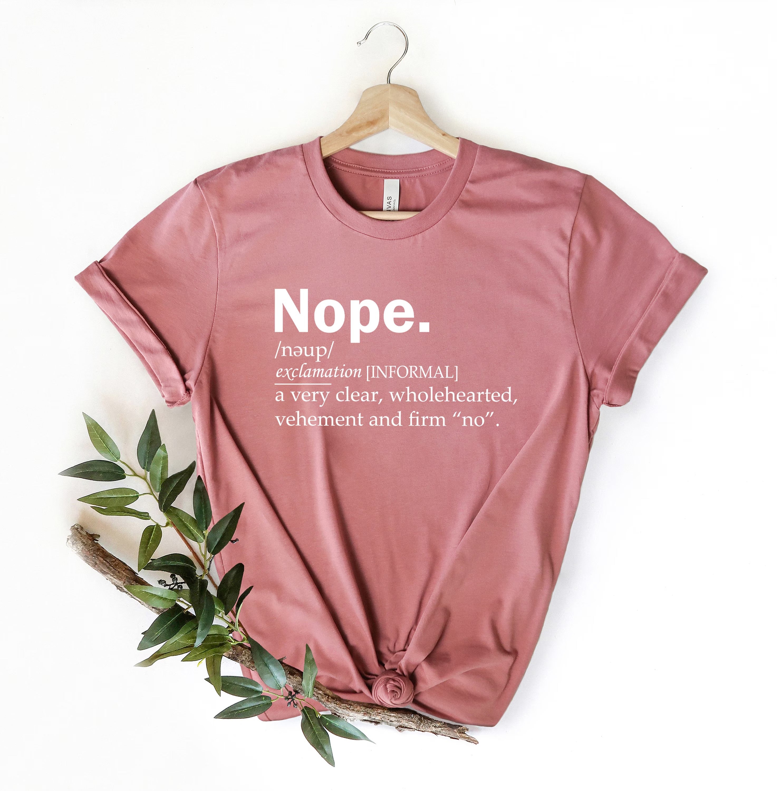 Nope Definition Shirt, Sarcastic Tee, Sassy Gift